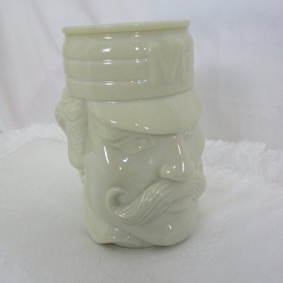 Avon Casey at the Bat Baseball Mudville Mustache Glass Face Mug Vintage - Picture 1 of 7